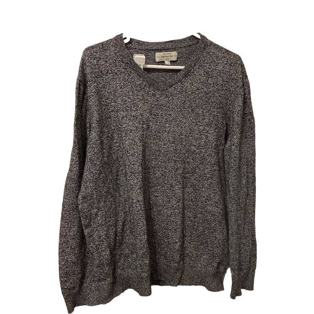 ply cashmere Gray Marled Cowl Sweater